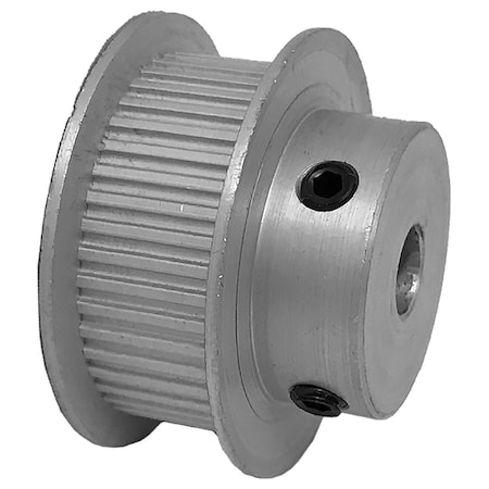 B&B Manufacturing 44MP037-6FA3, Timing Pulley, Aluminum, Clear Anodized,  44MP037-6FA3
